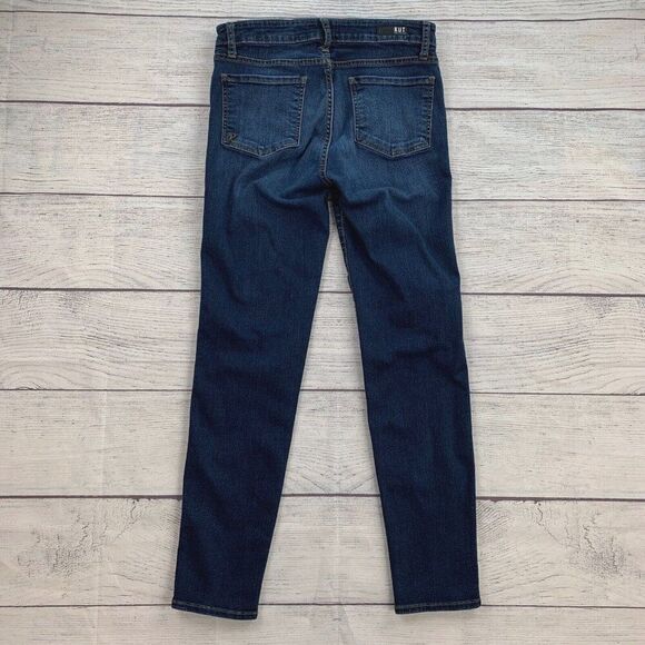 Kut from the Kloth Jeans sz 4 Donna Fab Ab Skinny Dark Wash Inseam 28" - Picture 3 of 9